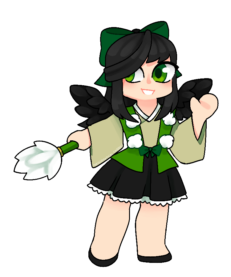 Kiyoi in her tengu maiden outfit.