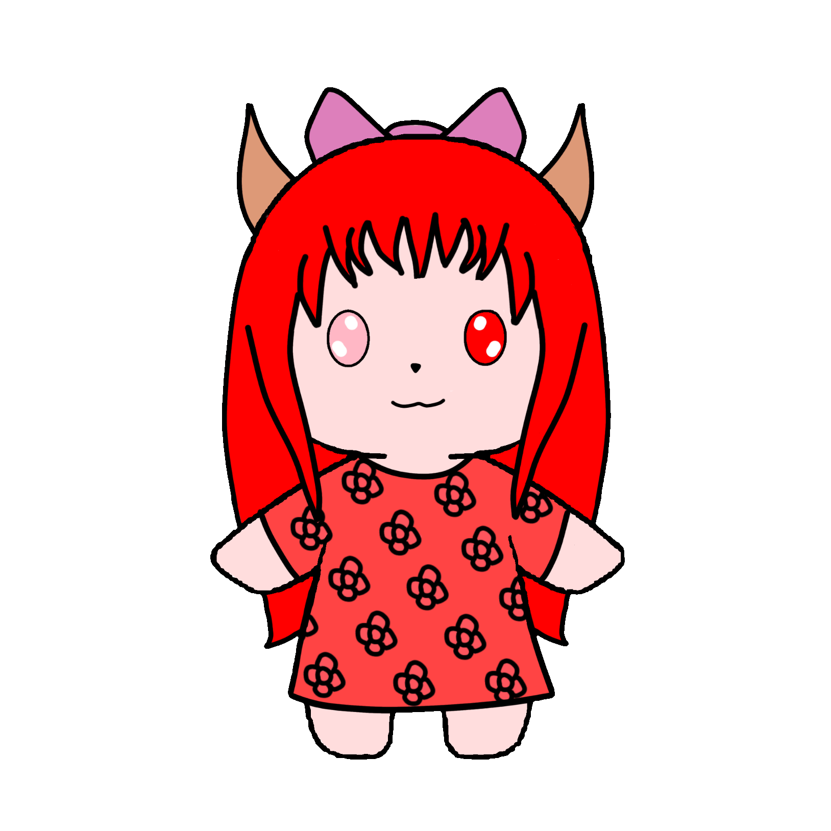 Animation of Satoki being cute.